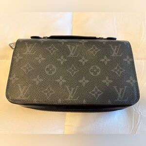 Louis Vuitton XL Eclipse Monogram Zippy Organizer